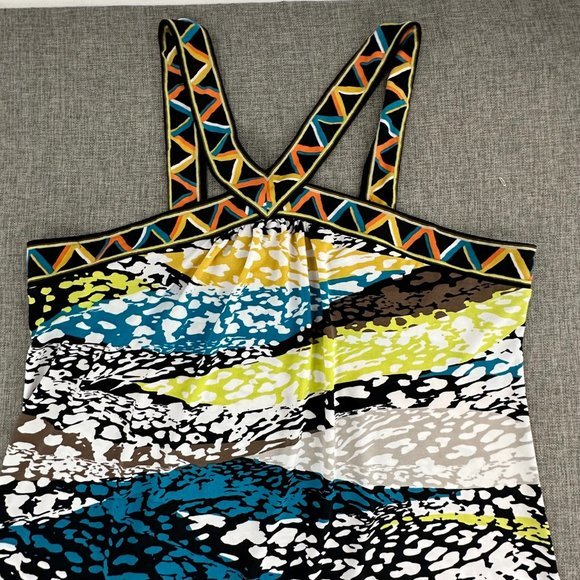 BCBGMAXAZRIA Dress Medium Zotia Printed Summer Casual Party Mini Dress MSRP $138 - Picture 6 of 15